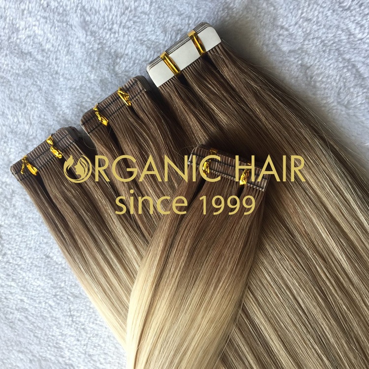 High quality balayage color tape in extension hair on sale I13